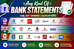 convert bank statement into financial statement