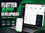 develop a flutter app with dart a2ui, dashboard, crud, and modern UI