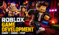 develop custom roblox game, obby, escape horror, pvp, mvp, full game development
