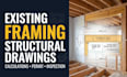 do structural drawings and calculations for existing framing, permit drawing