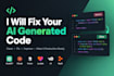 fix your ai generated code and make it production ready