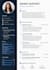 create a professional and modern CV resume in canva