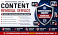 remove defaming, harassing, fake, copyright infringing, leaked content