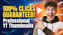 design professional and clickbait youtube thumbnails