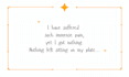 write a deep emotional poetry for you that feels like yours