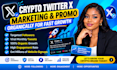 do organic x twitter growth, crypto marketing, and telegram marketing promotion