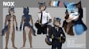draw character sheet furry reference sheet fursona character design oc character