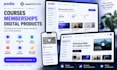 setup podia website, learnworlds course platform and membership site
