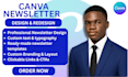 do canva newsletter design