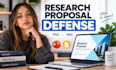 design research proposal defense presentation phd msc academic powerpoint slides