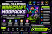 install modpack crash lag kubejs cobblemon neoforge mods troubleshoot minecraft