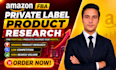 amazon fba product research for amazon private label