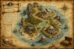 design a unique and detailed custom treasure map