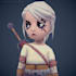 build 3d low poly character models rigging  animation for game assets