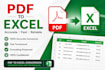 convert PDF to excel and clean your data