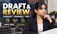 draft and review your contracts, agreements, ndas, etc