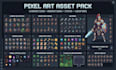 design 8bit 16bit retro pixel art characters icons weapons sprite sheet