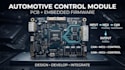 design automotive control module pcb with embedded firmware