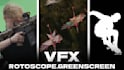 do vfx rotoscoping, green screen, and chroma keying