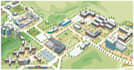 create university map, campus map, school map, wayfinding map and 2d 3d maps