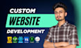 do website development as full stack developer, front end developer
