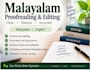 proofread and edit malayalam content professionally