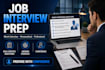 provide job interview preparation and personalized mock interview