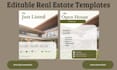 design cohesive real estate instagram post templates in canva