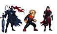 create pixel art character sprite sheet and game assets