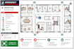 create emergency exit plan, fire escape route map and evacuation drawing