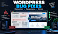 fix wordpress bugs and elementor issues