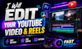 edit youtube videos, reels and tiktok with captions
