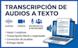transcripción de audios a texto