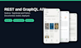 do backend development, rest api, graphql in node js and python