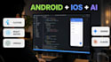 develop flutter, react, native ai mobile app android ios app with ai integration