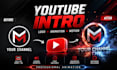 create a  animated youtube intro and logo animation