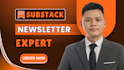 setup substack account, design substack newsletter, substack posts management