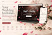 create a luxury wedding invitation website with rsvp