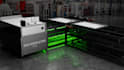 create 3d solar panel animation and industrial process video