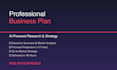 write a professional ai powered business plan
