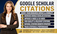 increase and backdate your google scholar citations