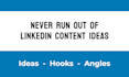 create engaging linkedin content ideas and hooks