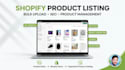 do shopify product data entry and product upload
