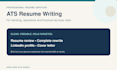 rewrite your ats resume for banking and operations roles