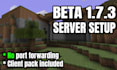 set up your legacy or beta minecraft server