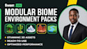 create modular biome game environment asset packs