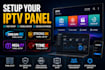 setup your iptv panel dream 4k strong 8k mega ott trex