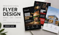 design professional event and business flyer
