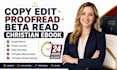 line edit christian manuscript, proofread design memior kdp book formatting