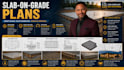 draw slab on grade foundation plans structural permit drawings